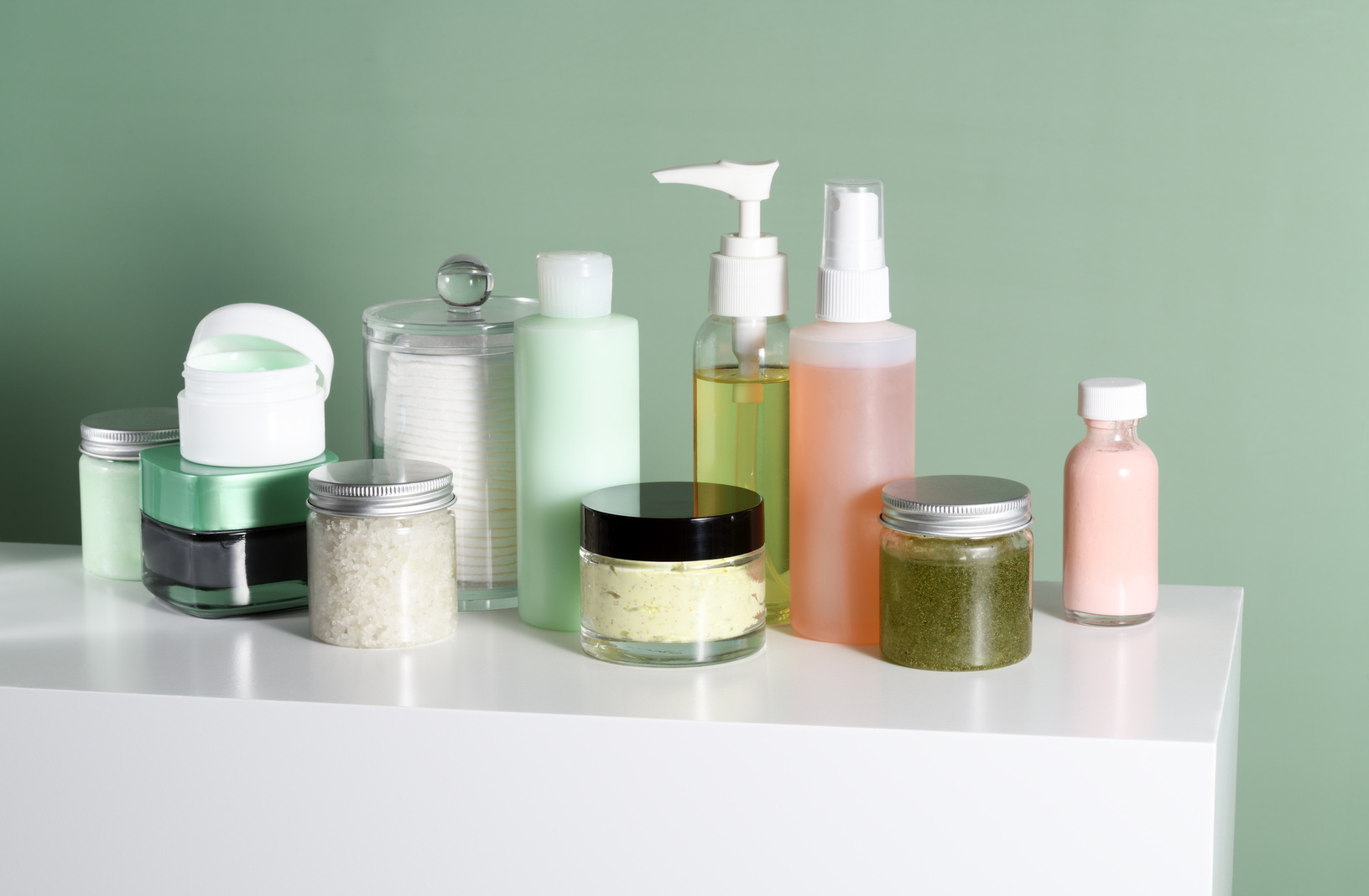 Arrangement of Skin Care Products